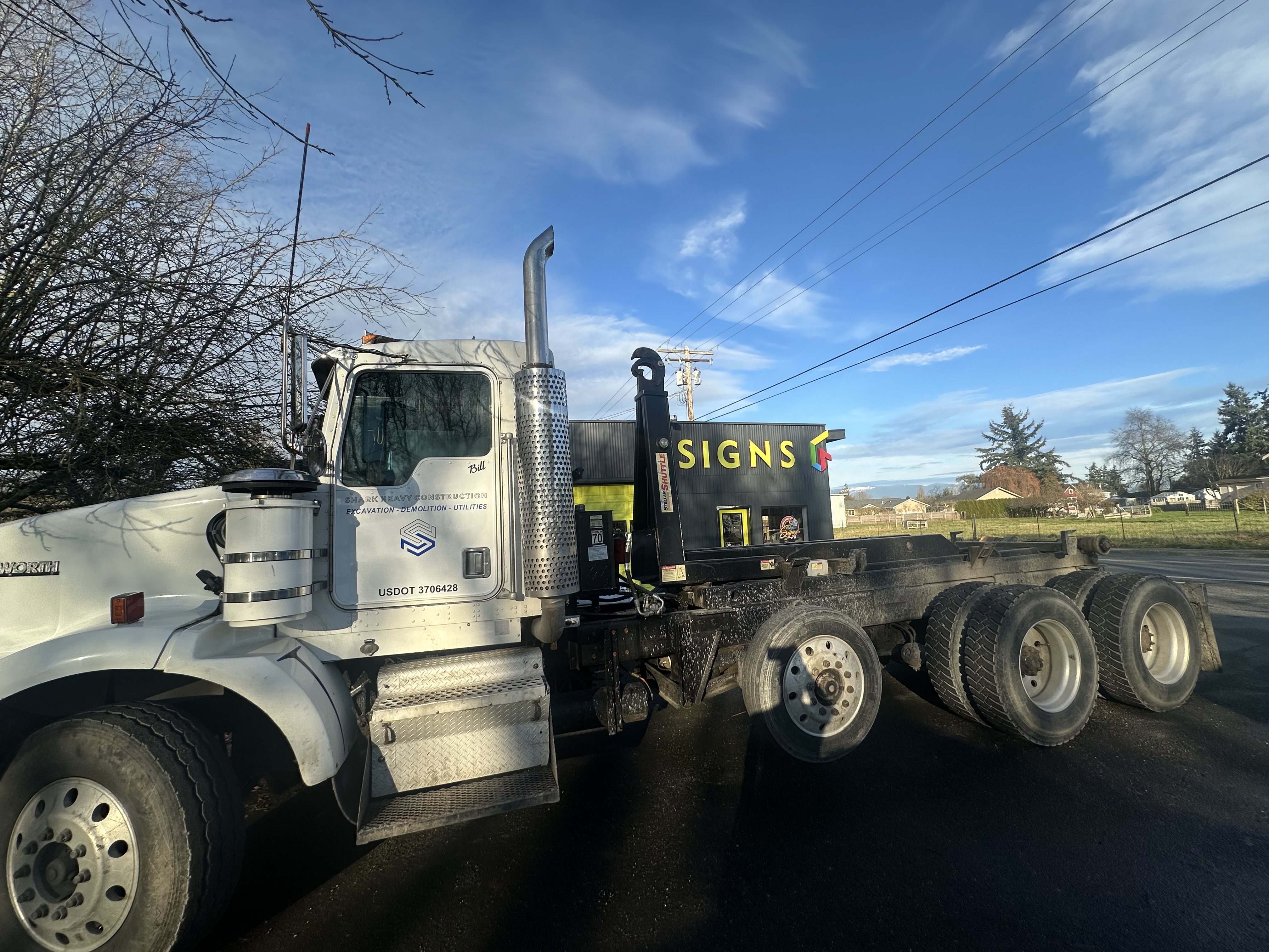 New Equipment Acquisition! — New Truck With Decals From Mortenson Sign
