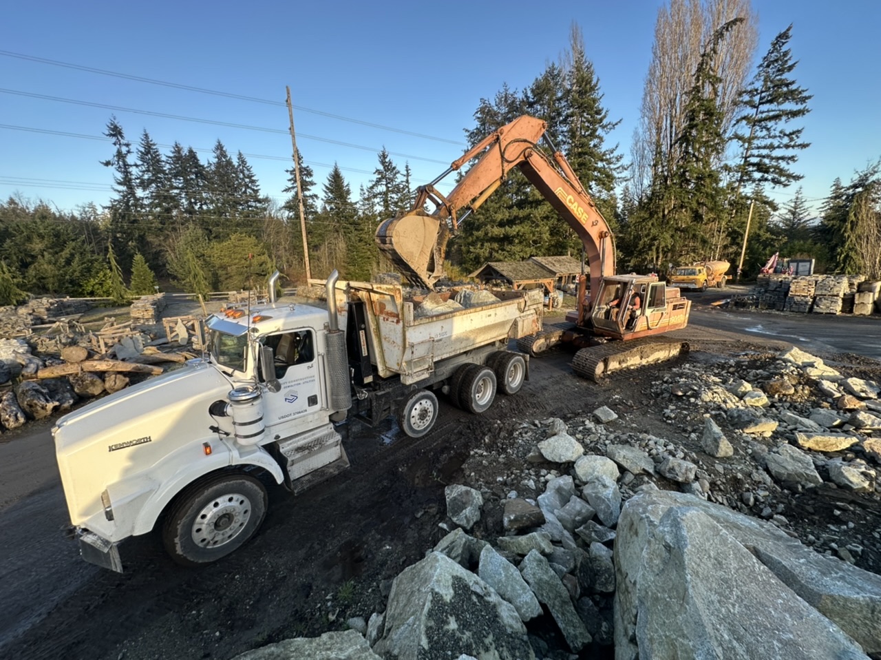 Loading Granite — Getting Some Granite For A Man Made Stream!